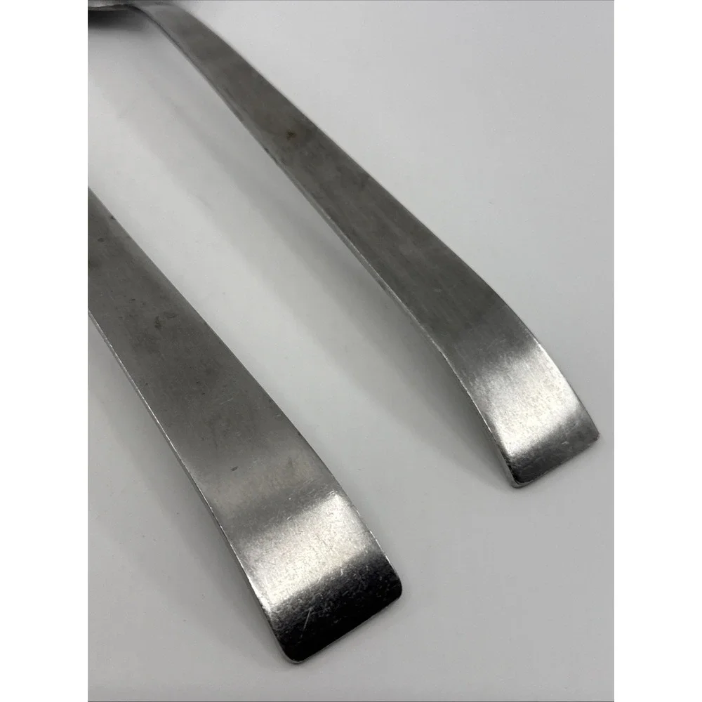 NASCO Japan Large Salad Fork & Spoon Set Serving Stainless  11.5